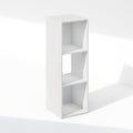 White 3-Cube Storage Bookcase