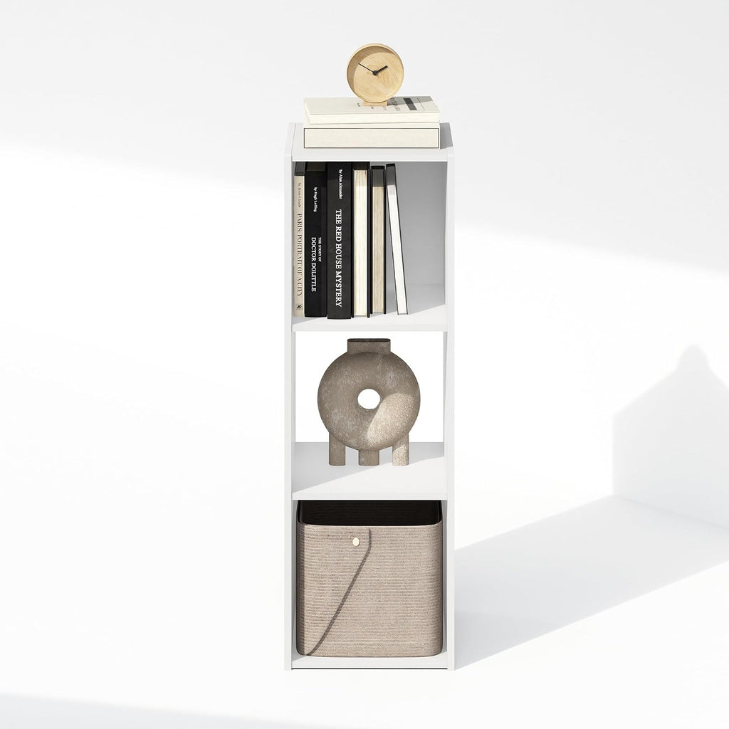 White 3-Cube Storage Bookcase