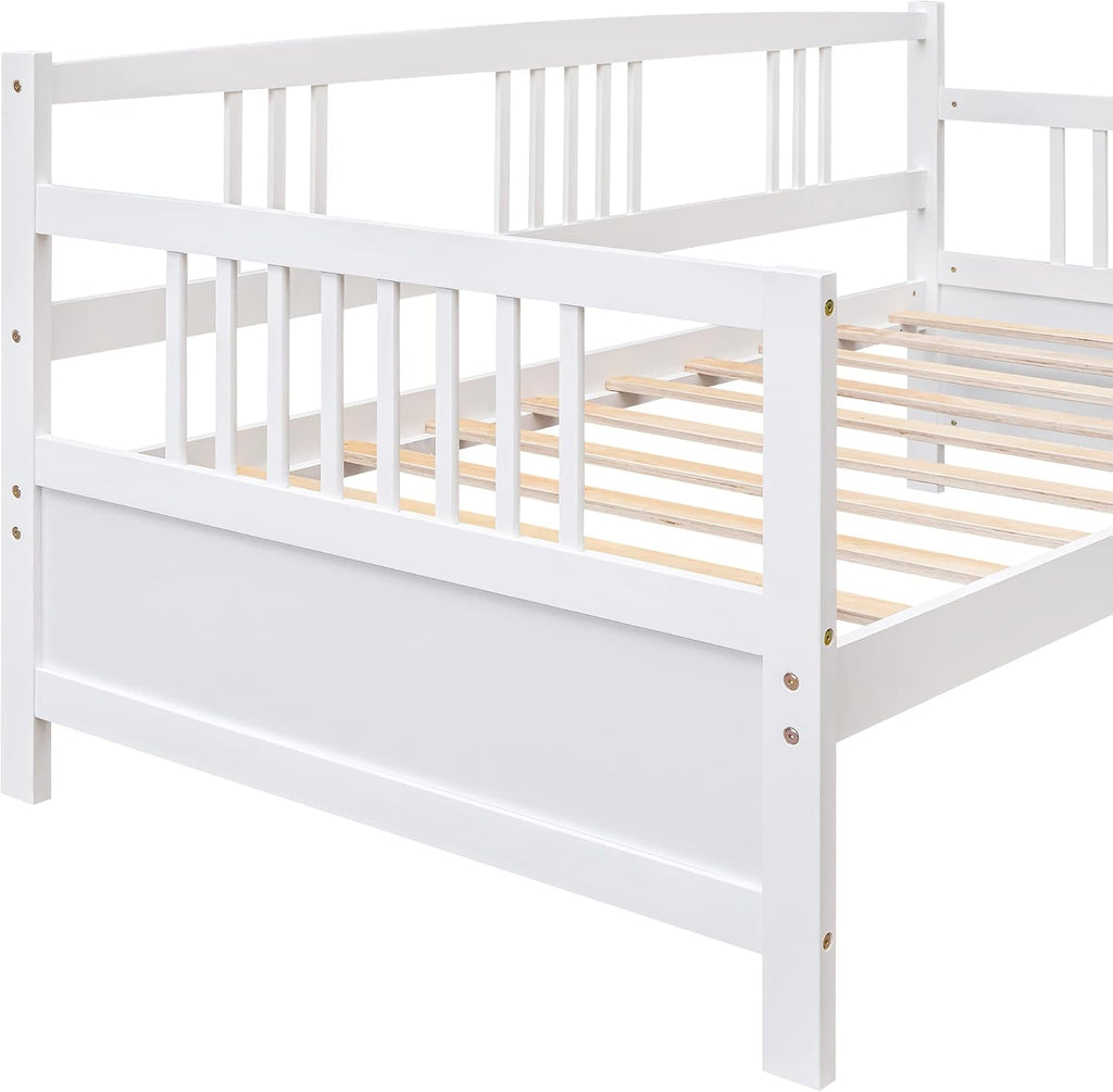 White Wood Twin Platform Daybed