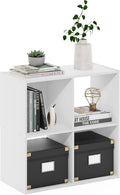 White 4-Cube Storage Bookshelf