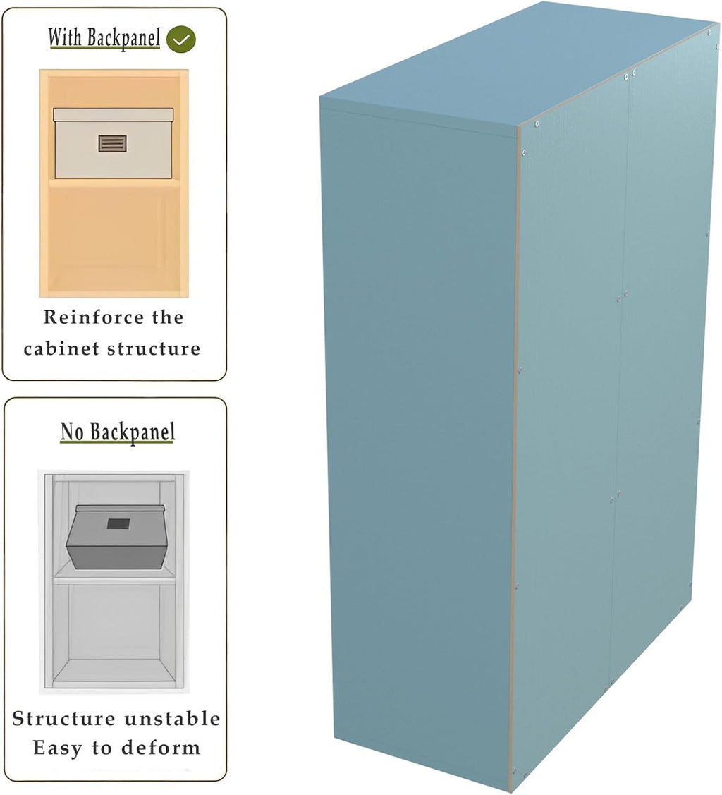 Light Blue 6-Cube Bookcase