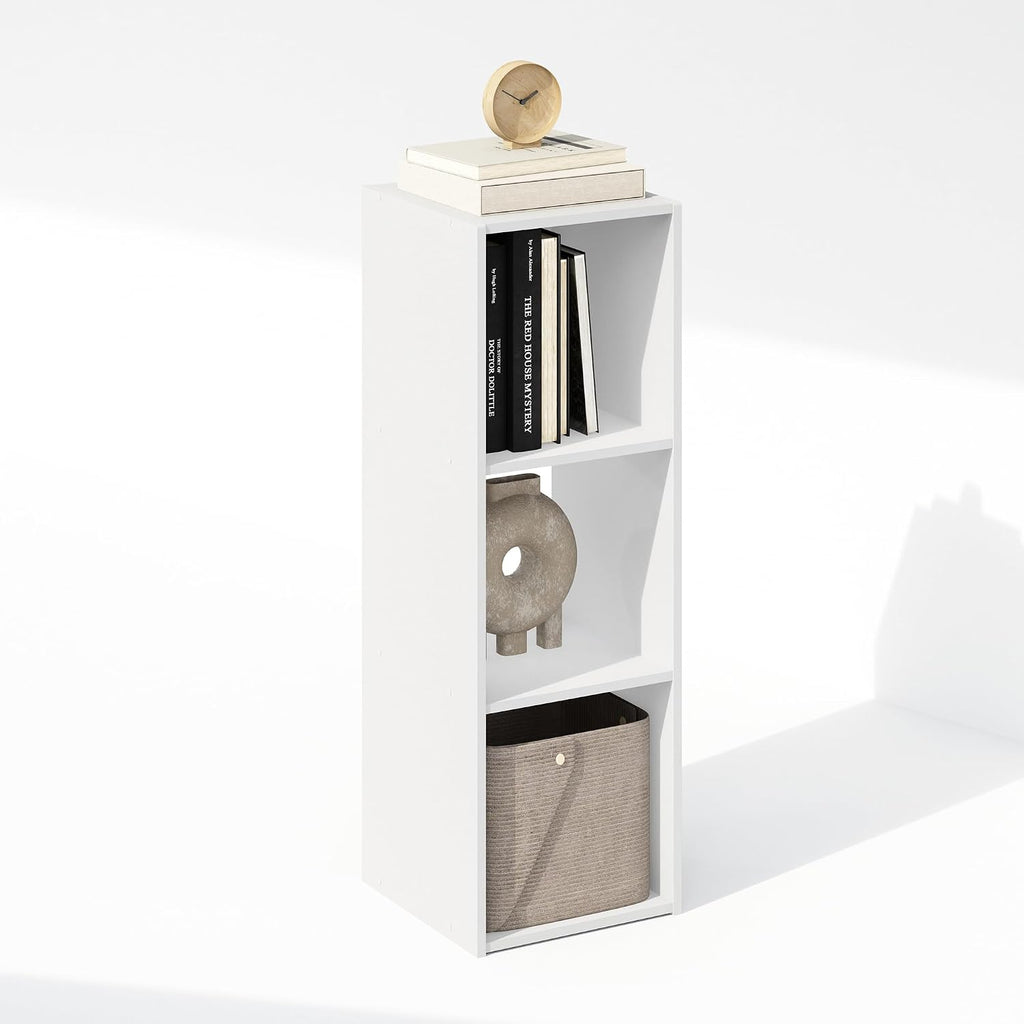 White 3-Cube Storage Bookcase