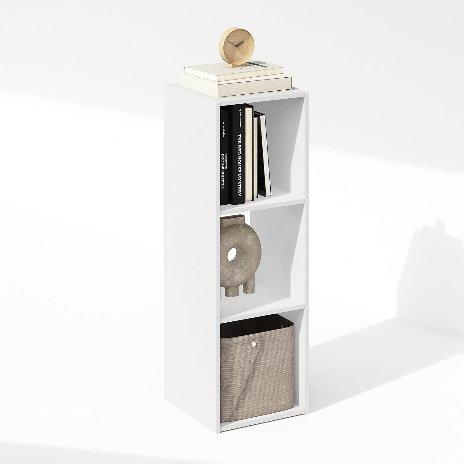 White 3-Cube Storage Bookcase