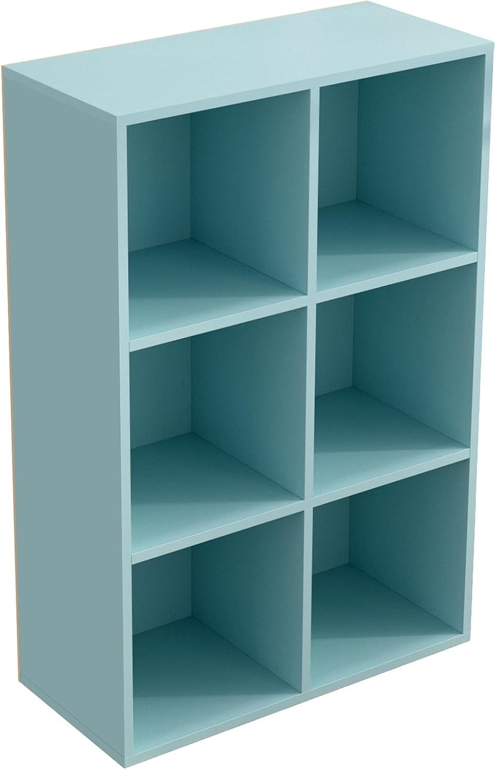 Light Blue 6-Cube Bookcase