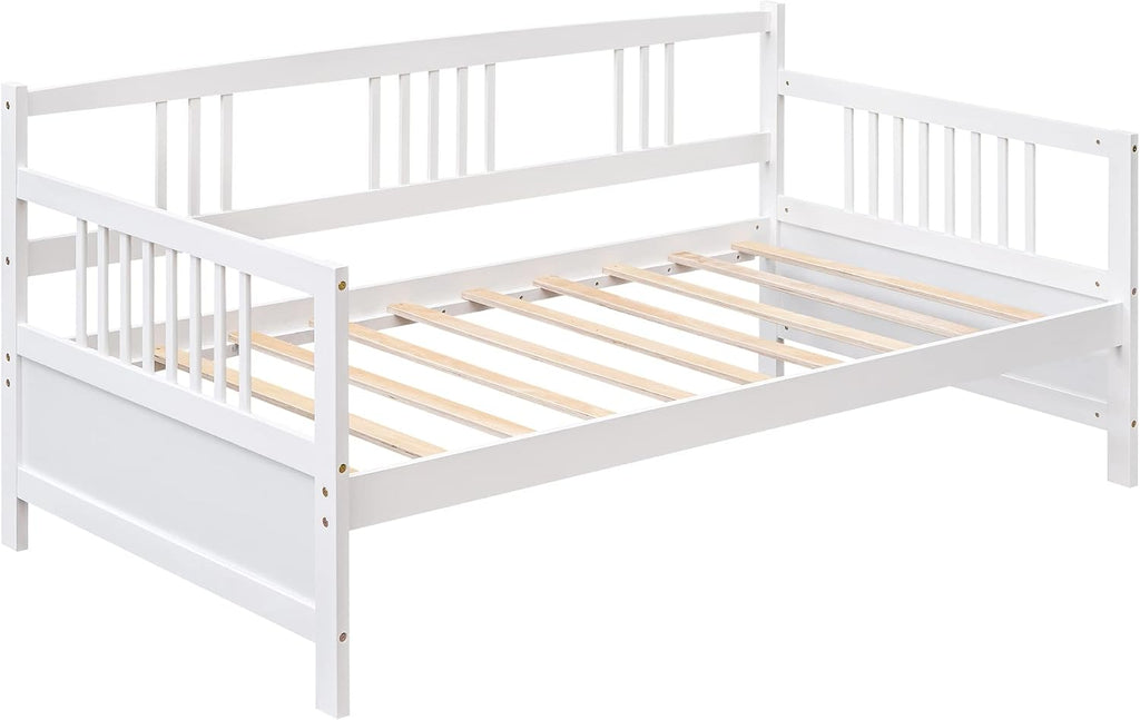 White Wood Twin Platform Daybed