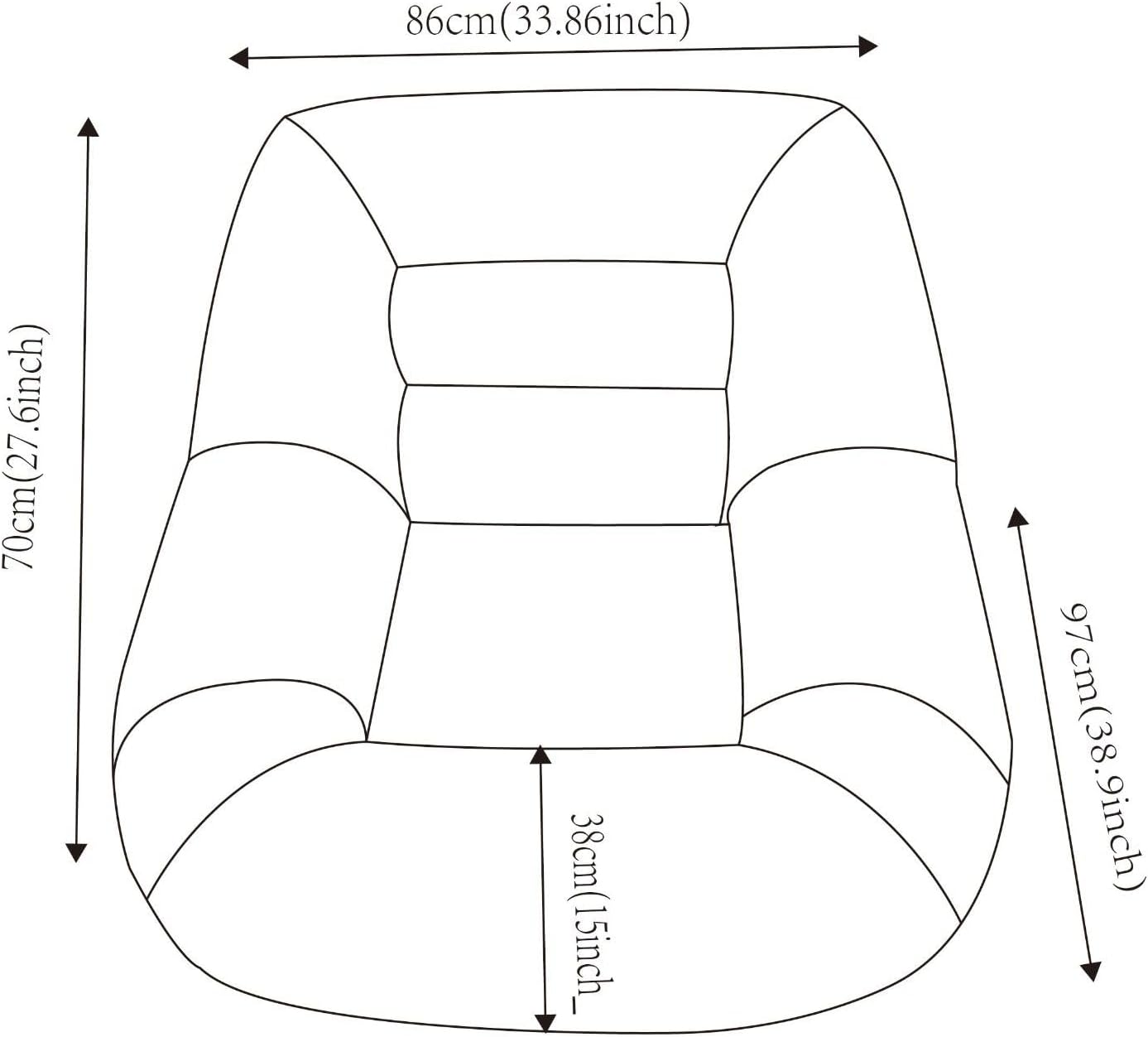 Corduroy Cozy Bean Bag Sofa