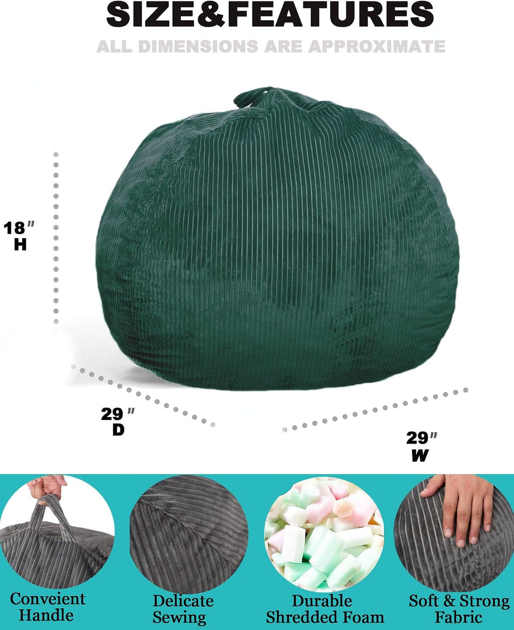 Fluffy Rabbit Fur Bean Bag Chair