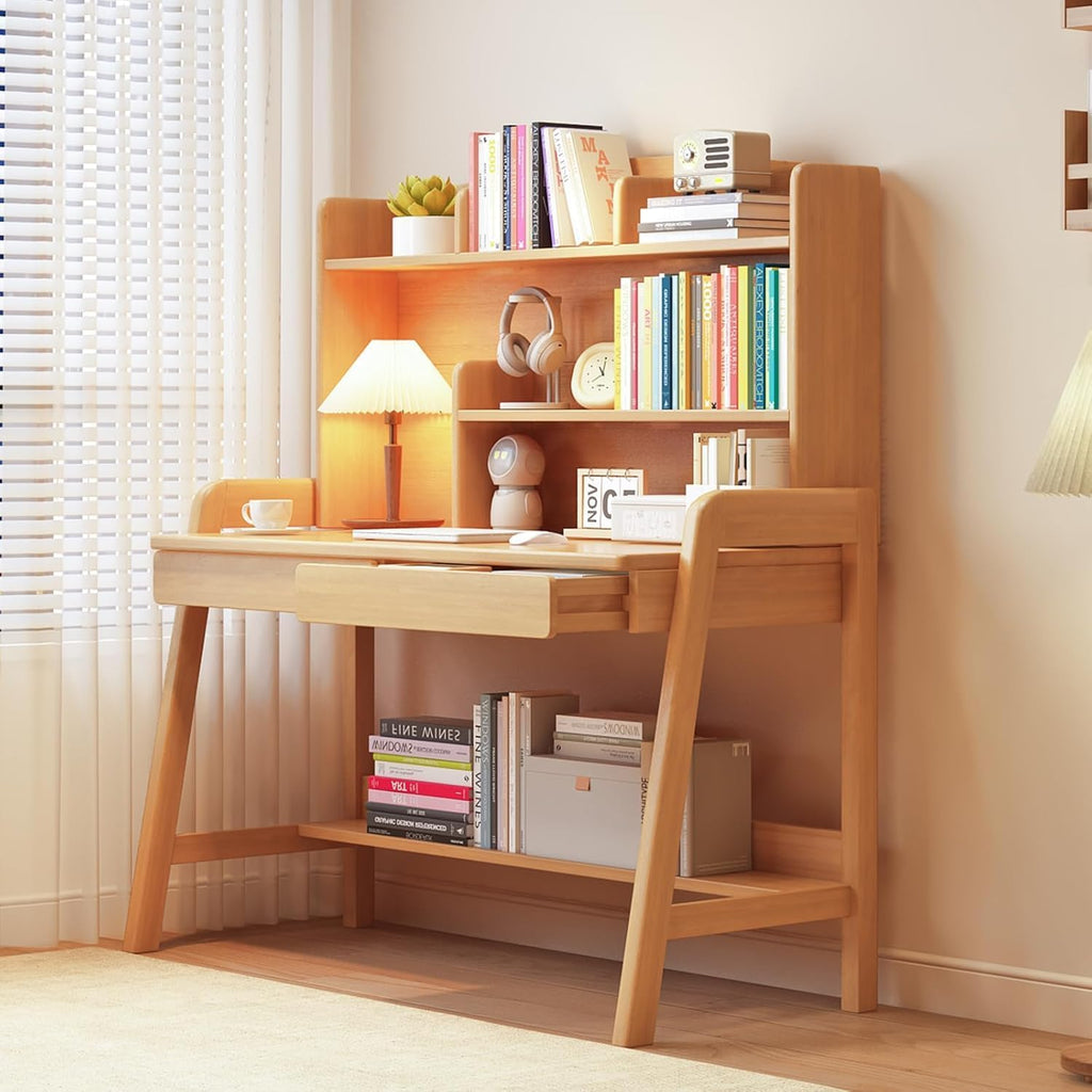 Wood Adjustable Storage Kids Desk