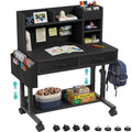 Black Rolling Adjustable Kids Desk
