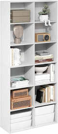 White 12-Cube Storage Bookcase