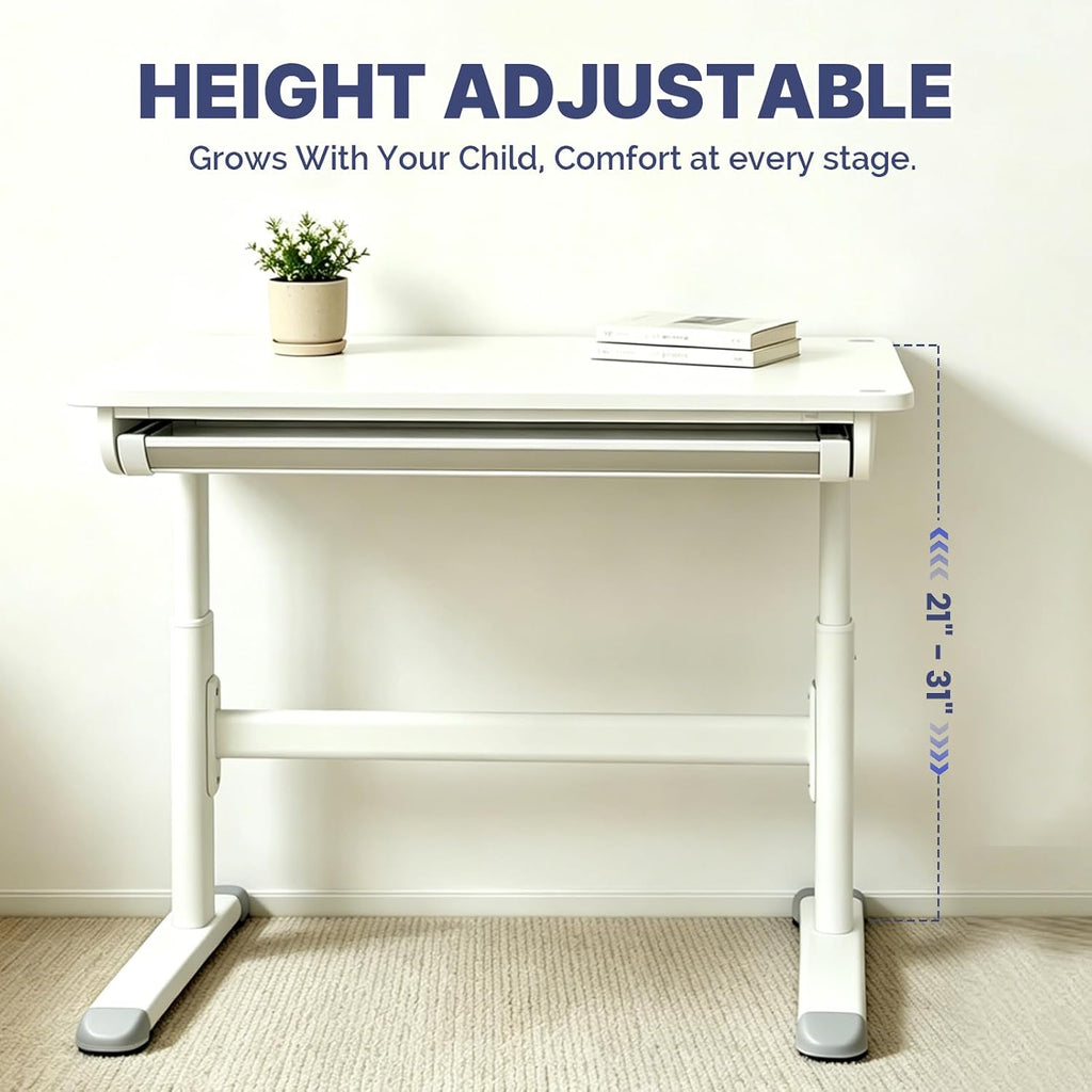 Adjustable Kids Wood Study Desk