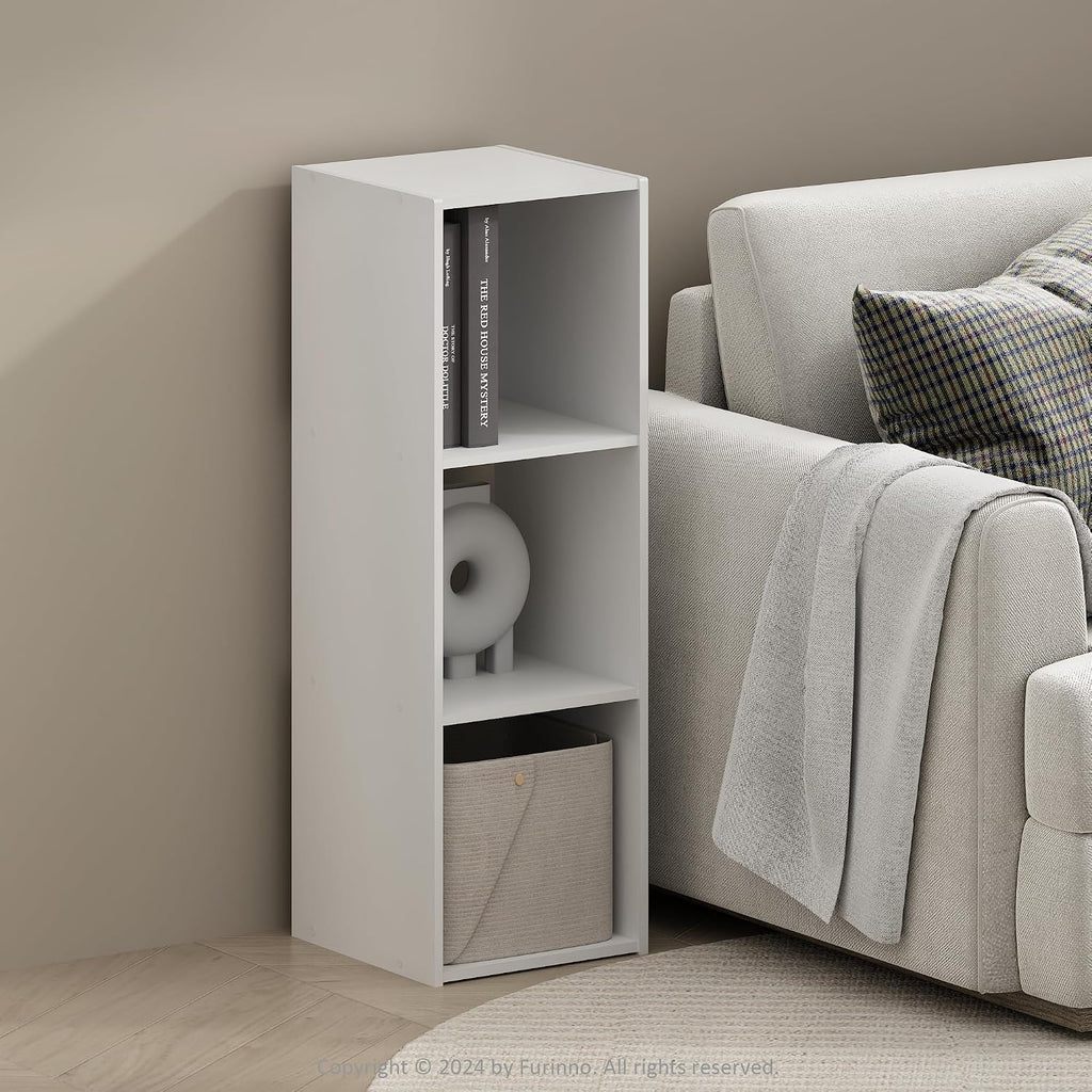 White 3-Cube Storage Bookcase