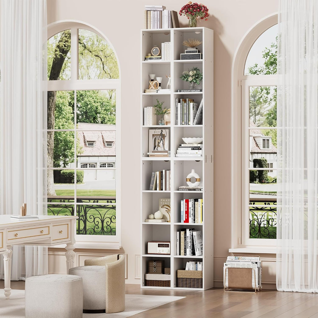8-Tier Wooden Cube Bookcase