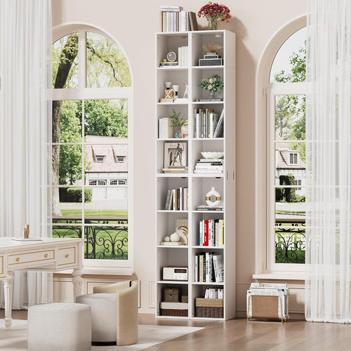 8-Tier Wooden Cube Bookcase