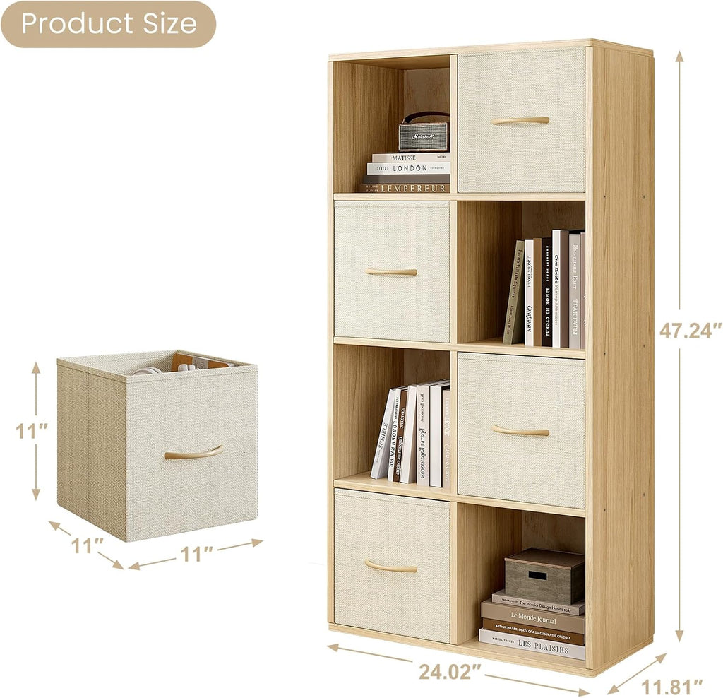 Wood Cube Organizer Bookshelf