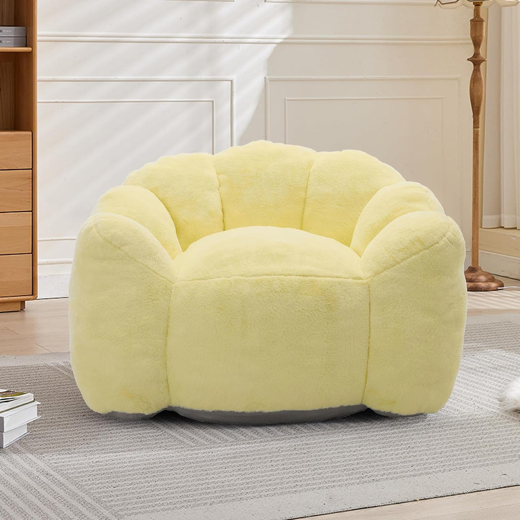 loral Faux Fur Adult Bean Chair