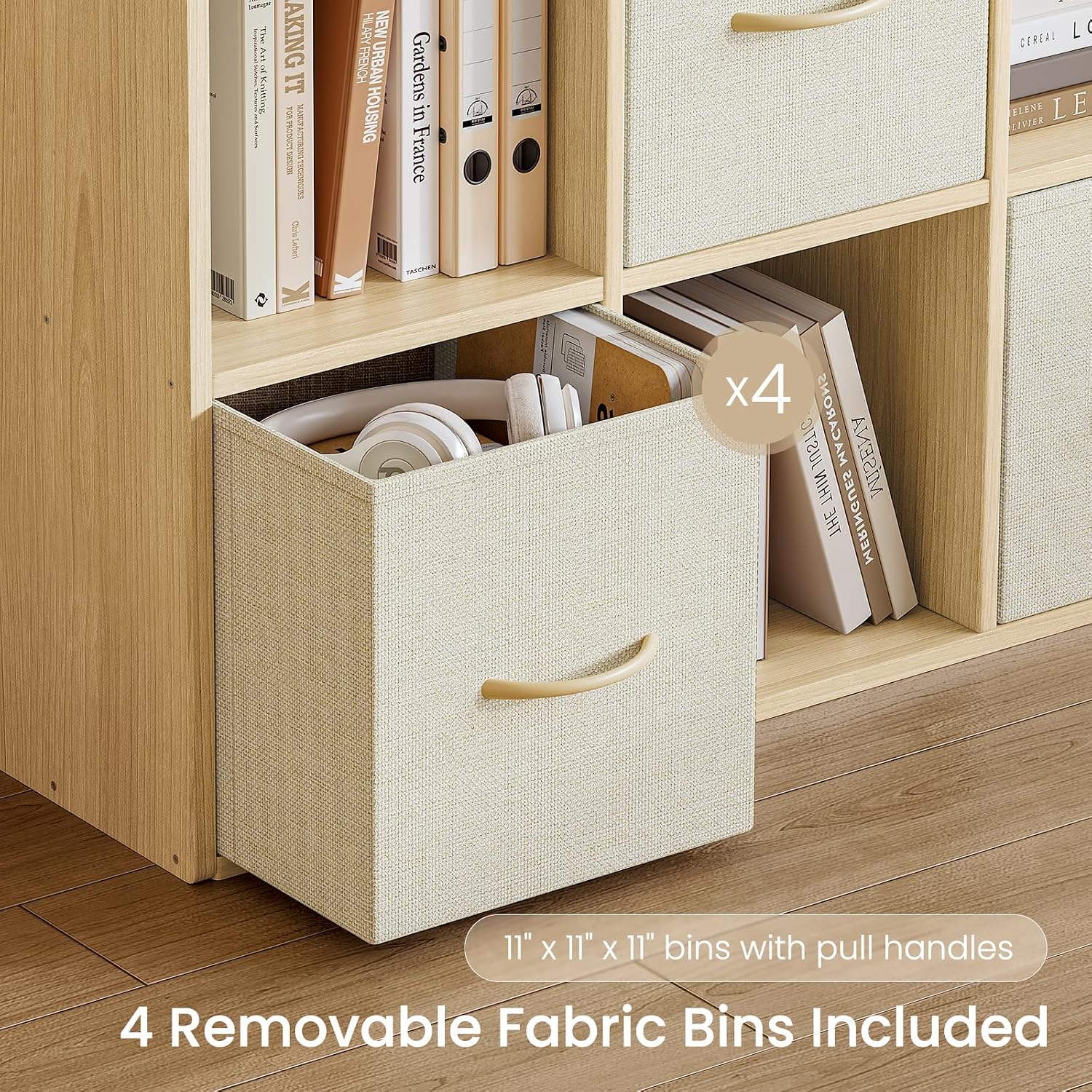 Wood Cube Organizer Bookshelf